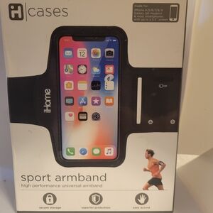 iHome Black Sport Armband for iPhone